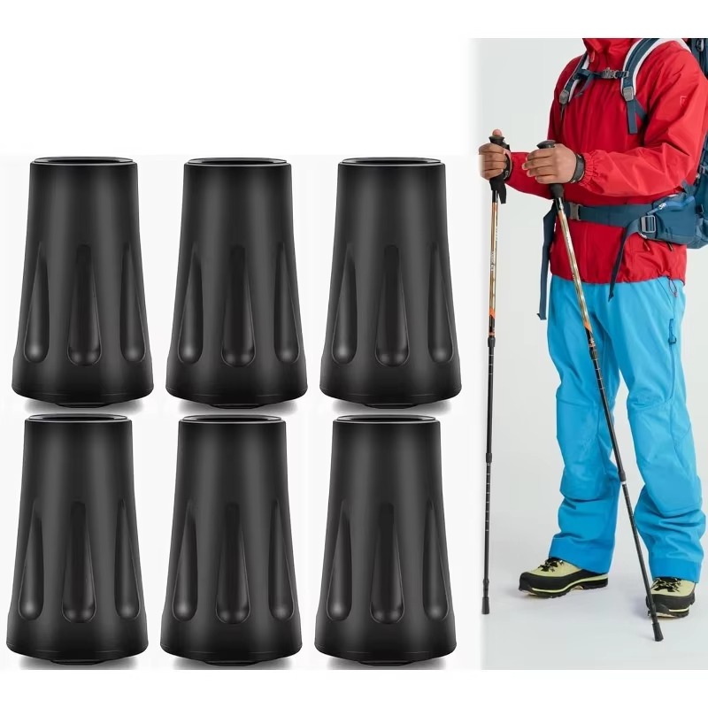 Trekking Pole Rubber Tips Feet Replacement - 트레킹 폴 팁 교체용 보호대, 하이킹