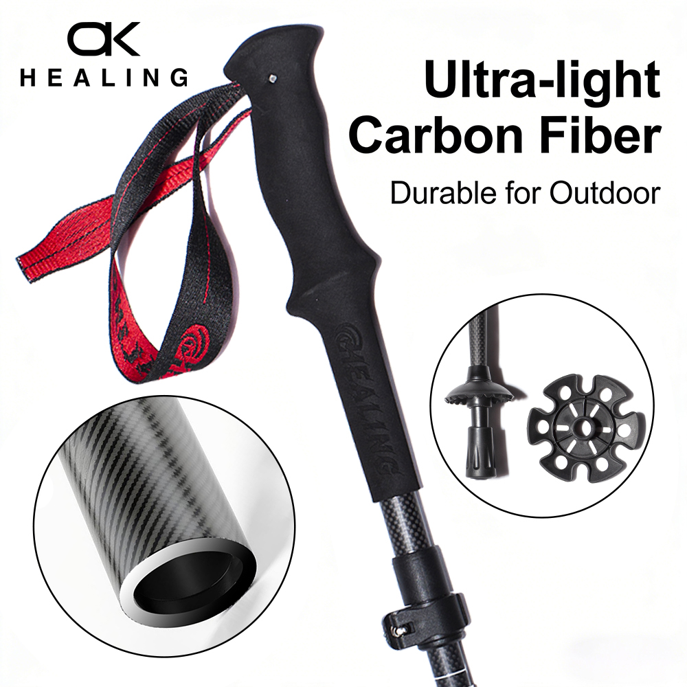 Nordic Walking Poles Carbon 100 - 초경량 탄소 섬유 트레킹 폴 야외