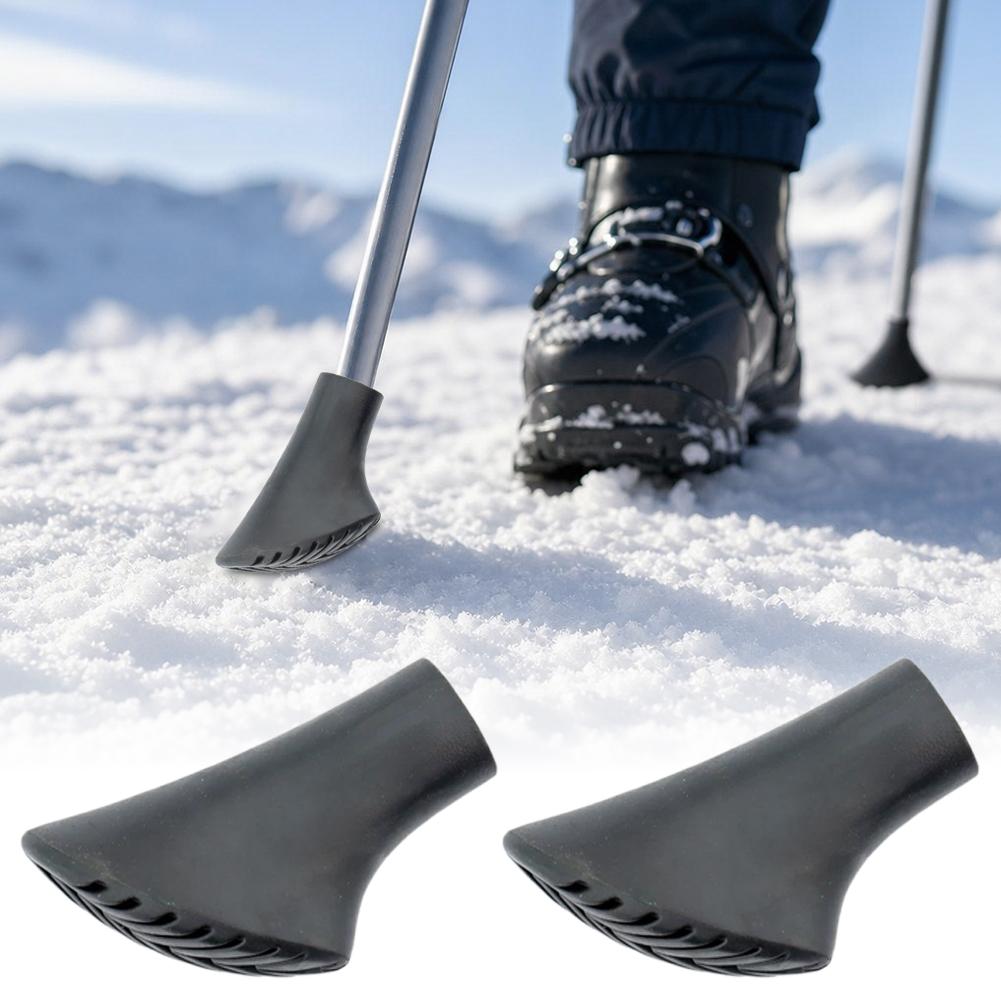 Trekking Pole Rubber Tips Feet Replacement - 2개입 교체용 트레킹 폴 팁, 등산