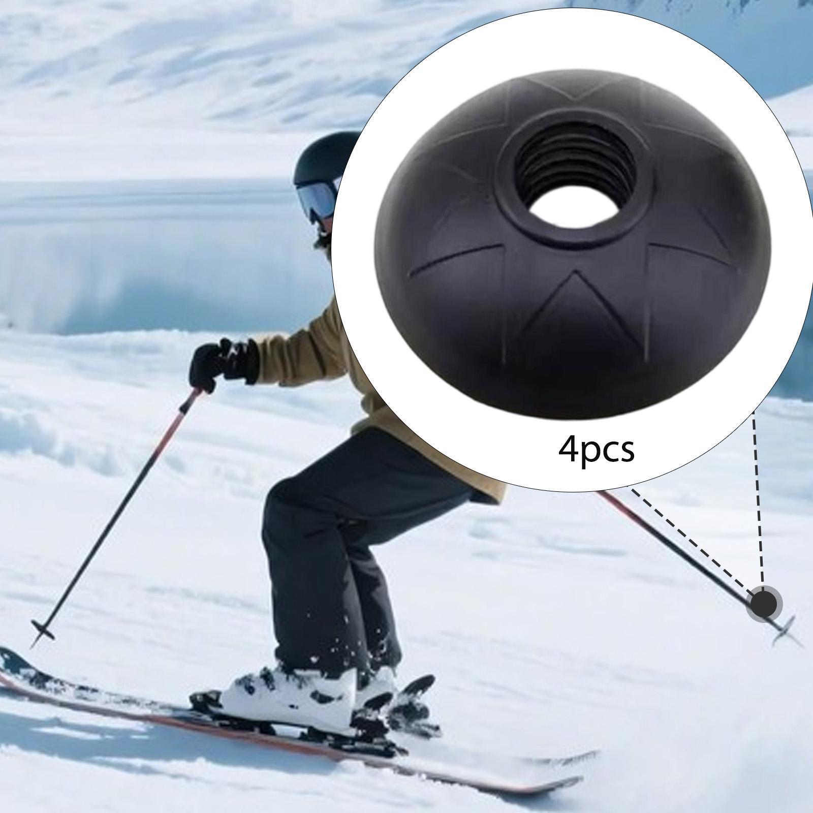 Snow Baskets Mud Baskets Trekking Pole - 4개입 하이킹 폴 바스켓 교체 부품,