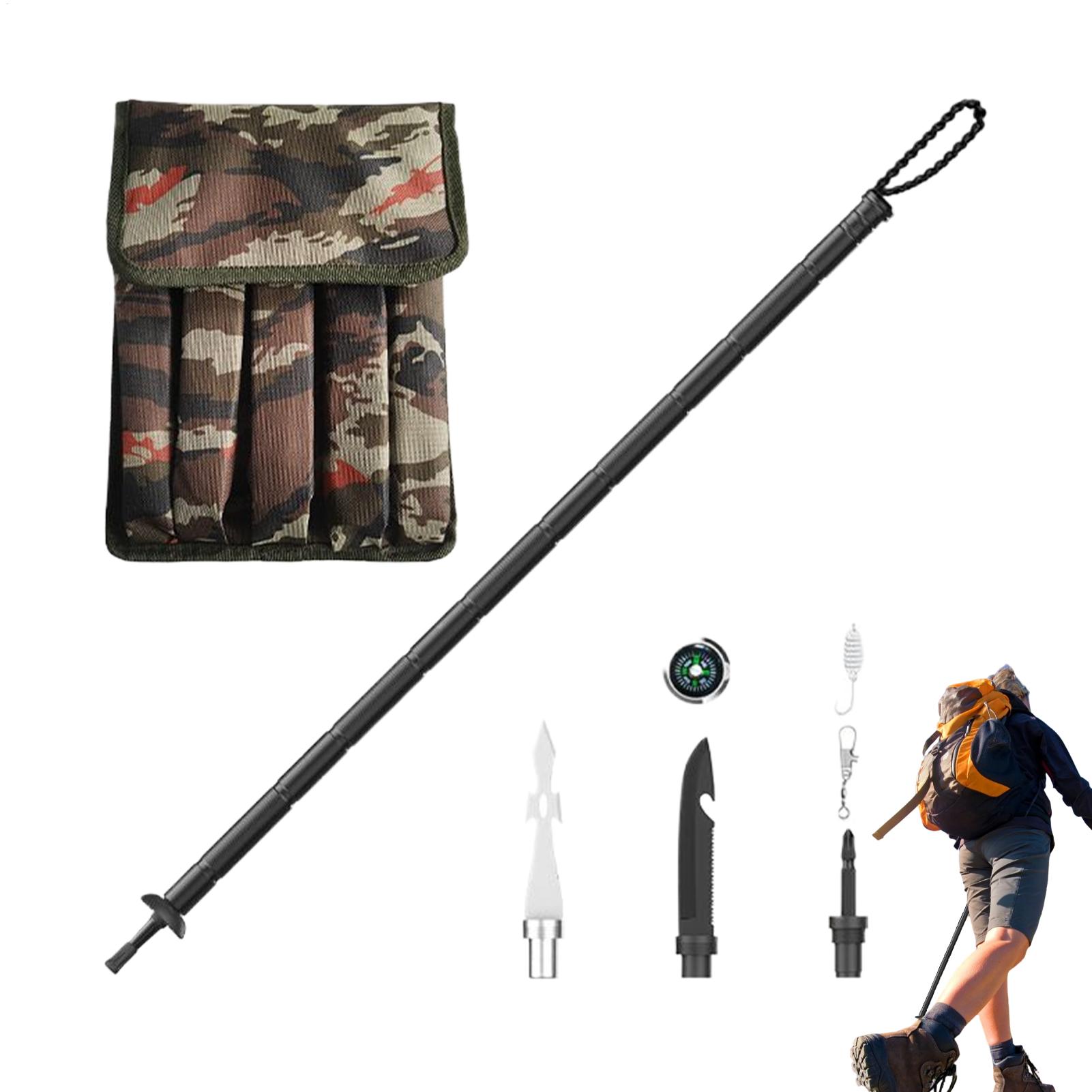 Folding Walking Sticks Hiking Adjustable - 하이킹용 트레킹 폴 조절 가능한 접이식