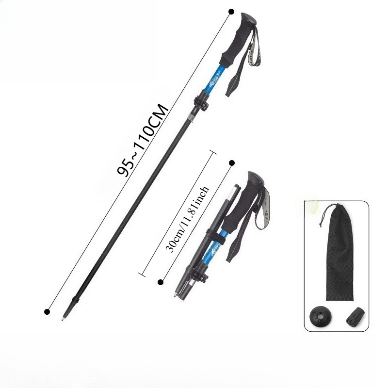 Folding Walking Sticks Hiking Adjustable - 초경량 접이식 트레킹 폴 휴대용 하이킹