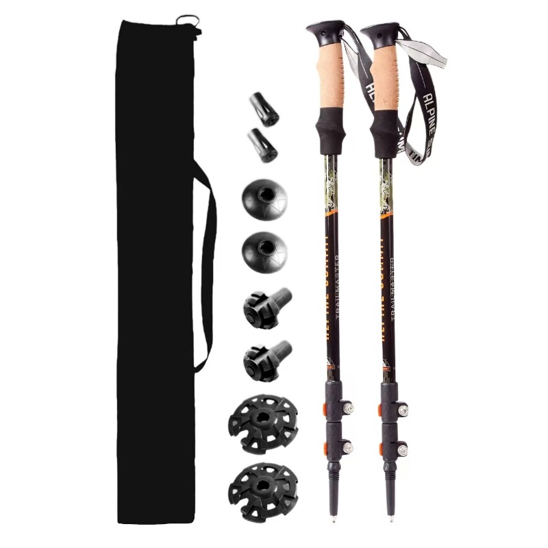 Carbon Fiber Trekking Poles Ultralight Pair - 알루미늄 카본 파이버 트레킹 폴 접이식