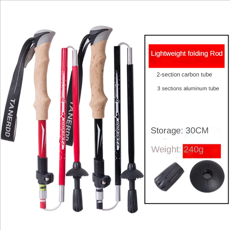 야외 탄소 섬유 트레킹 폴, 초경량 접이식 트레킹, 크 - Carbon Fiber Trekking Poles Ultralight Pair 리뷰 및 가격
