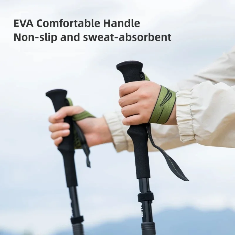 BISINNA 탄소 섬유 트레킹 폴 야외용 초경량 접이 - Folding Walking Sticks Hiking Adjustable 리뷰 및 가격