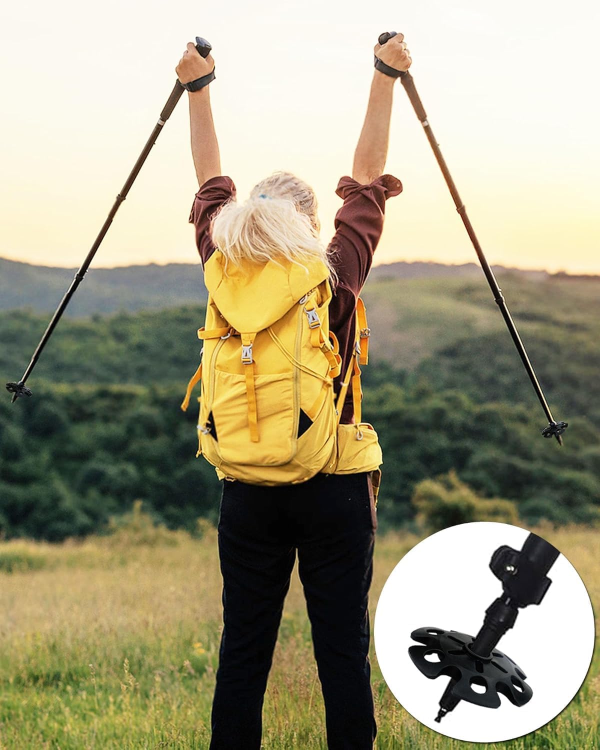 트레킹 폴 교체용 팁, 워킹 스틱 팁, 스키 폴 바스켓 - Trekking Pole Rubber Tips Feet Replacement 리뷰 및 가격