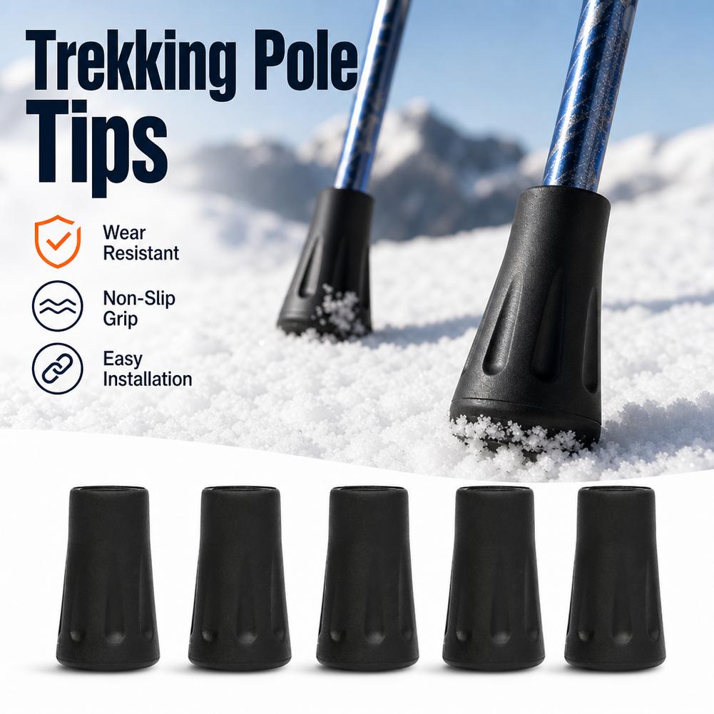 5개 또는 10개 세트의 스키 폴 미끄럼 방지 고무 팁 - Trekking Pole Rubber Tips Feet Replacement 리뷰 및 가격