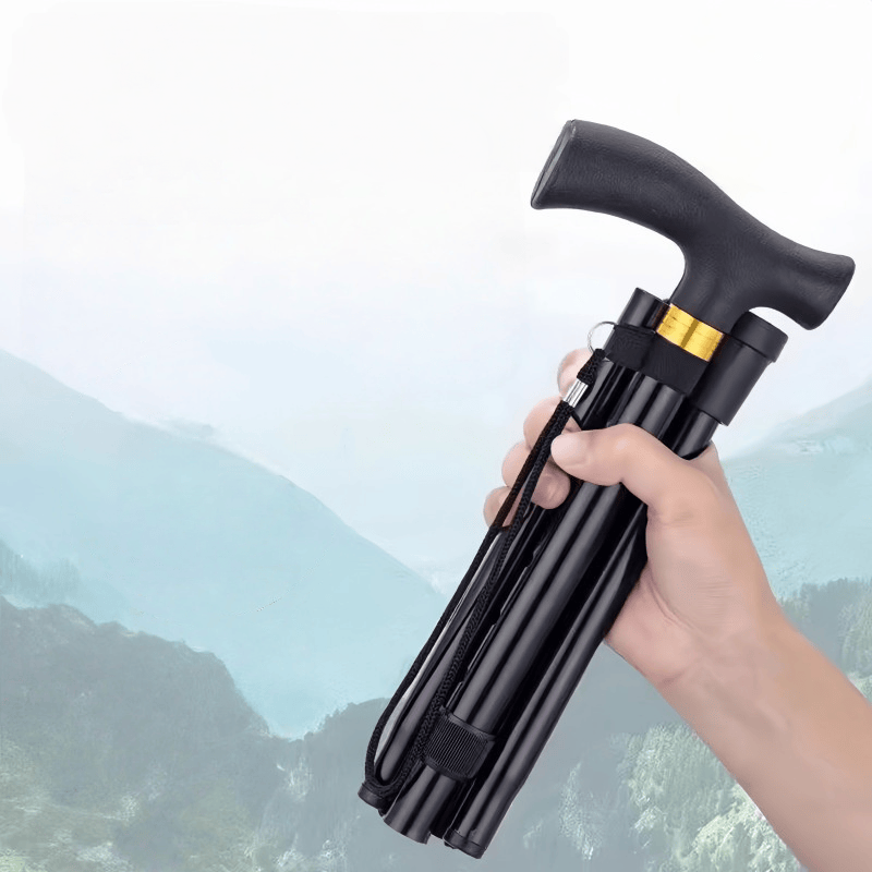 1pc 접이식 워킹 지팡이 휴대용 트레킹 하이킹 스틱  - Folding Walking Sticks Hiking Adjustable 리뷰 및 가격