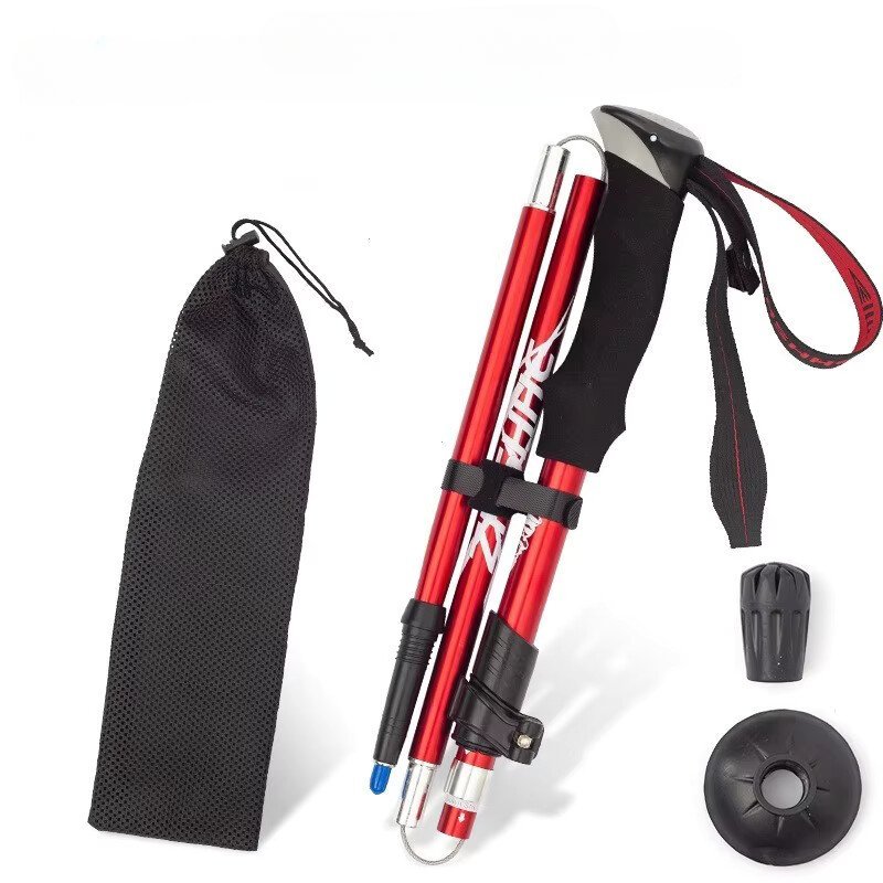 1쌍 조절 가능한 초경량 접이식 트레킹 폴, 캠핑, 등 - Folding Walking Sticks Hiking Adjustable 리뷰 및 가격